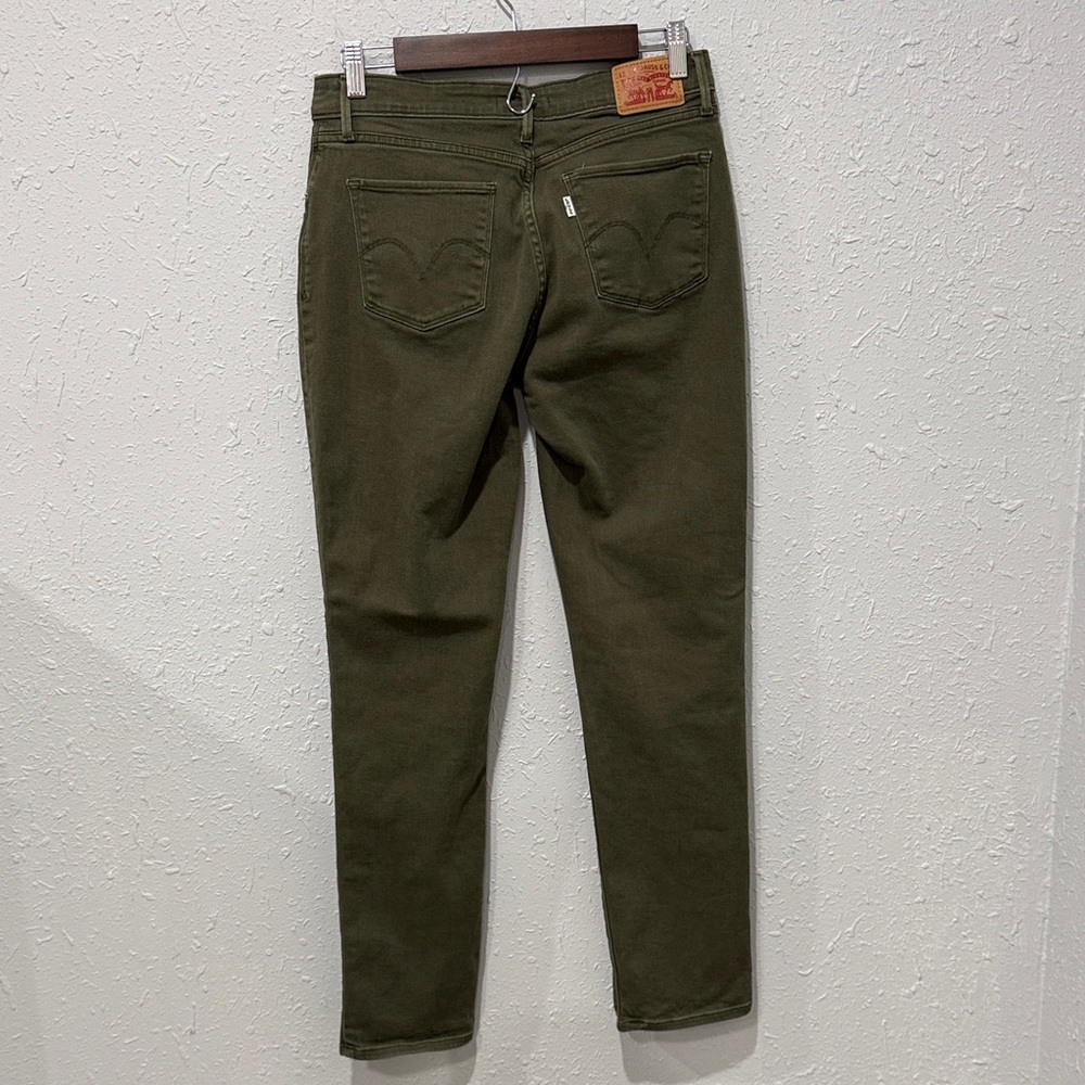 Levi's Mid Rise Skinny Jeans Size W30 x L32 Green - Picture 2 of 8